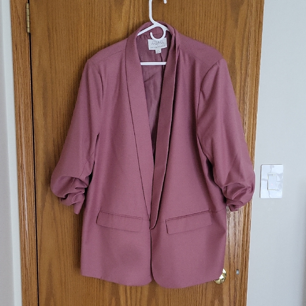 Anthropologie Mauve Blazer